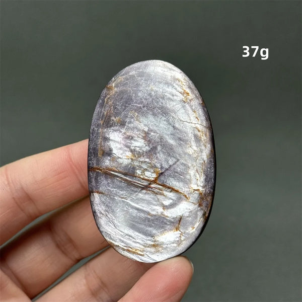 Purple Lepidolite Palm Stone-ToShay.org