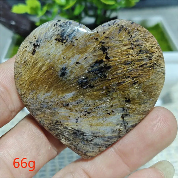 Black Hair Agate Heart-ToShay.org