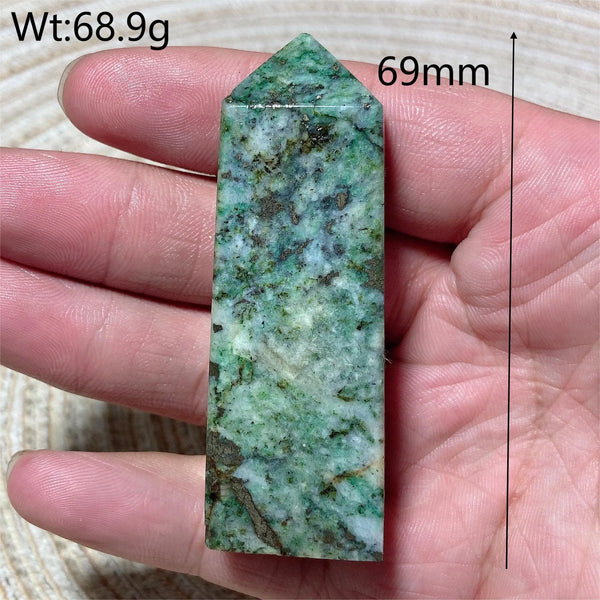 Blue Dioptase Pyrite Tower-ToShay.org