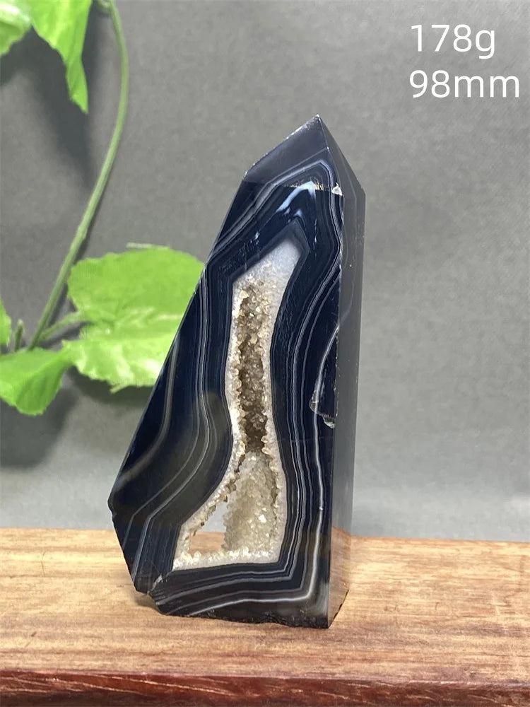 Black Striped Agate Tower-ToShay.org