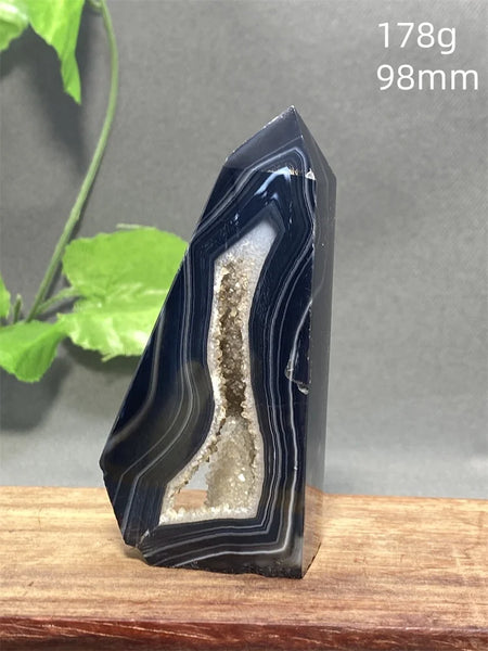 Black Striped Agate Tower-ToShay.org