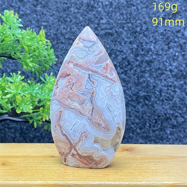 Blue Lace Agate Torch-ToShay.org