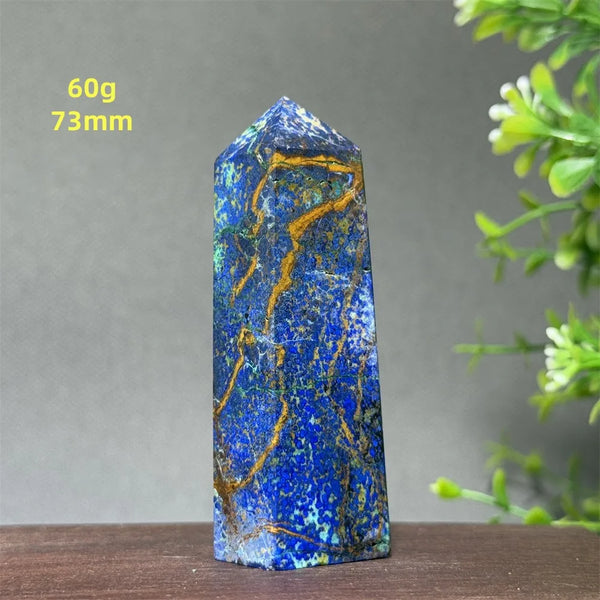 Blue Azurite Wand-ToShay.org