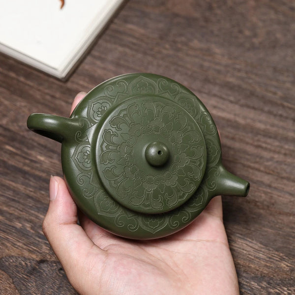Green Clay Teapot-ToShay.org