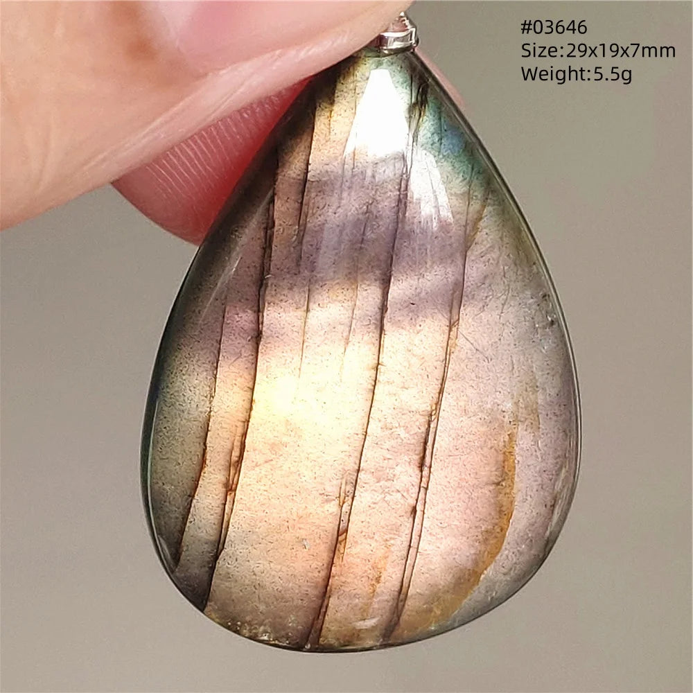 Blue Purple Labradorite Pendant-ToShay.org