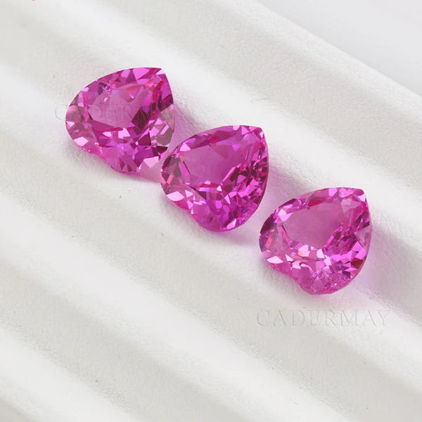 Pink Rose Sapphire Heart-ToShay.org