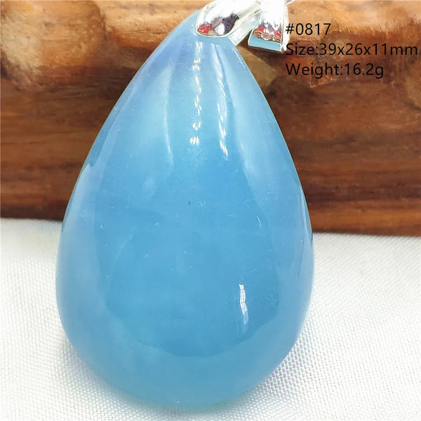 Blue Aquamarine Pendant-ToShay.org
