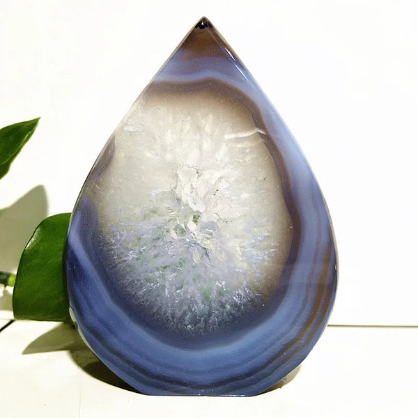 Grey Agate Crystal Point-ToShay.org