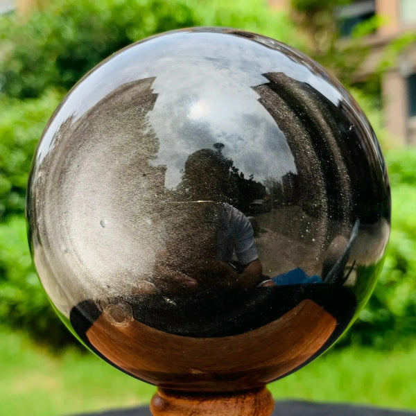 Silver Obsidian Ball-ToShay.org