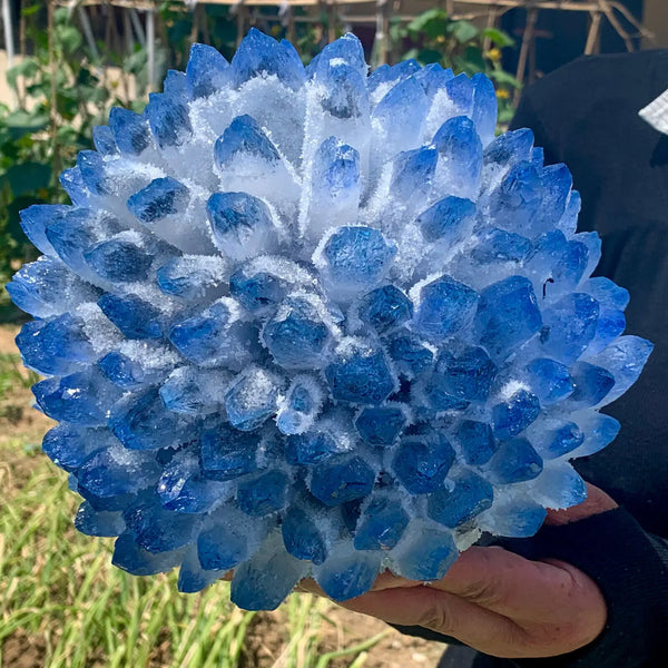 Blue Phantom Quartz Cluster-ToShay.org