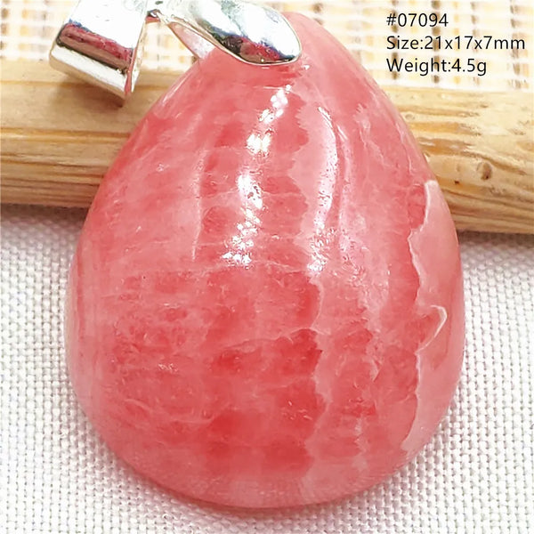 Red Rhodochrosite Pendant-ToShay.org
