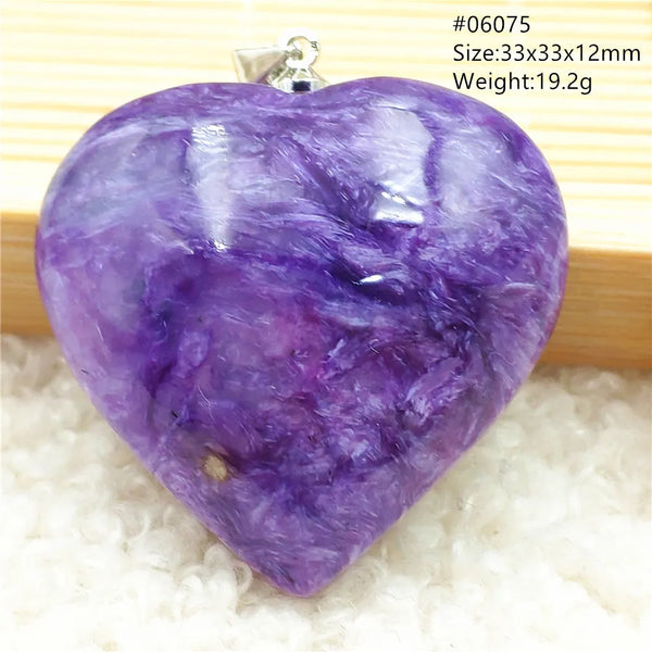 Purple Charoite Pendant-ToShay.org