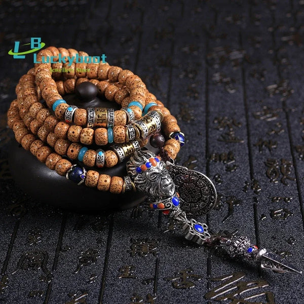 Brown Star Moon Bodhi Mala-ToShay.org