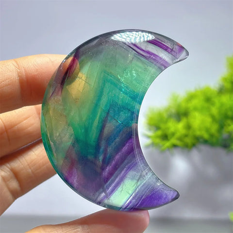 Rainbow Fluorite Moon-ToShay.org