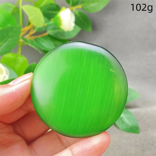 Green Cats Eye Pendant-ToShay.org