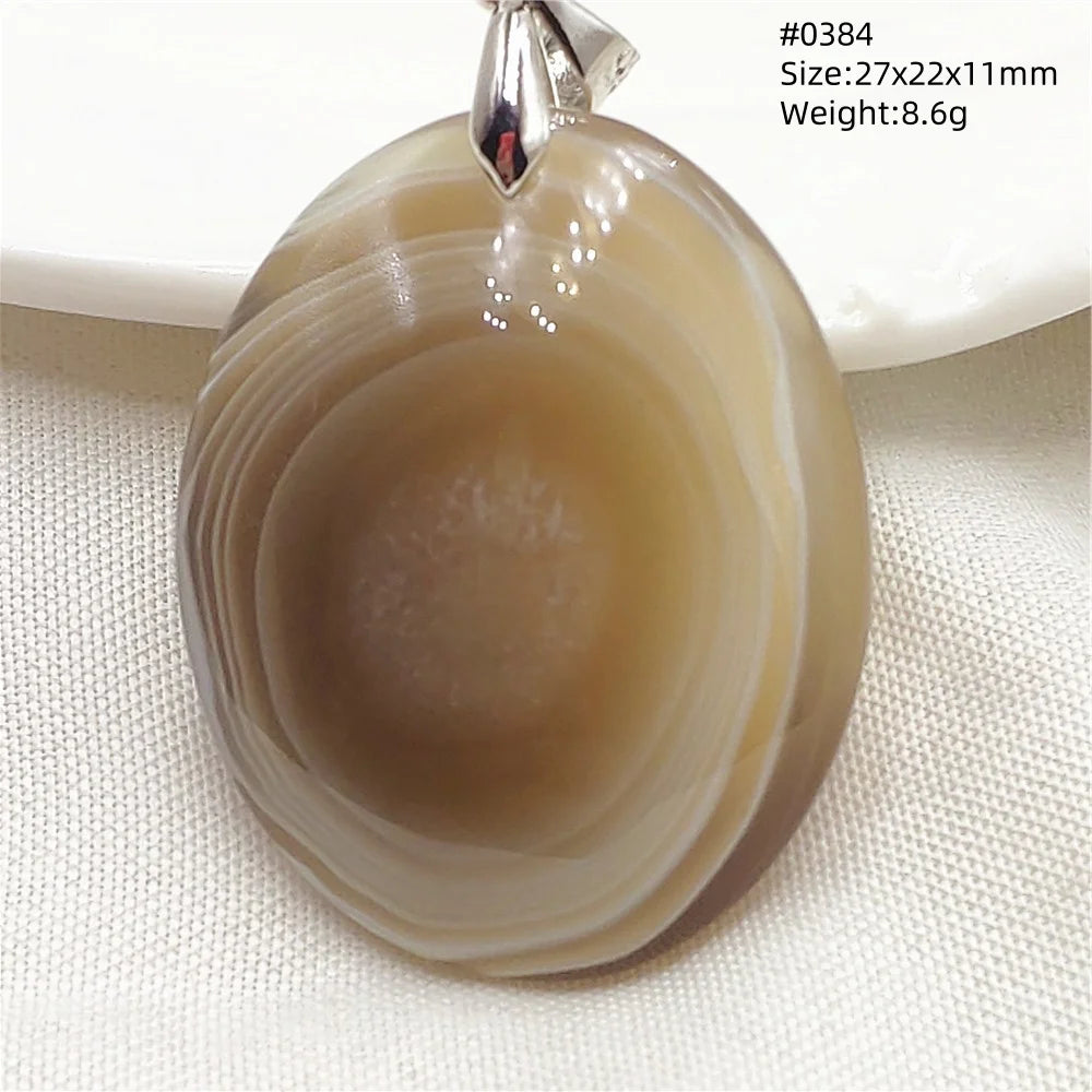 Grey Brown Agate Pendant-ToShay.org
