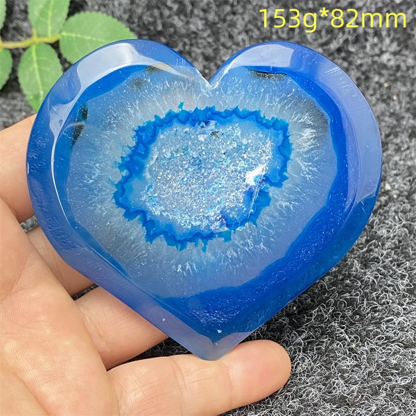 Blue Agate Geode Heart-ToShay.org