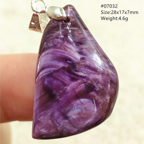 Purple Charoite Pendant-ToShay.org