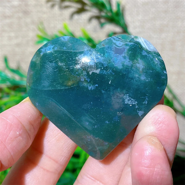 Green Moss Agate Heart-ToShay.org