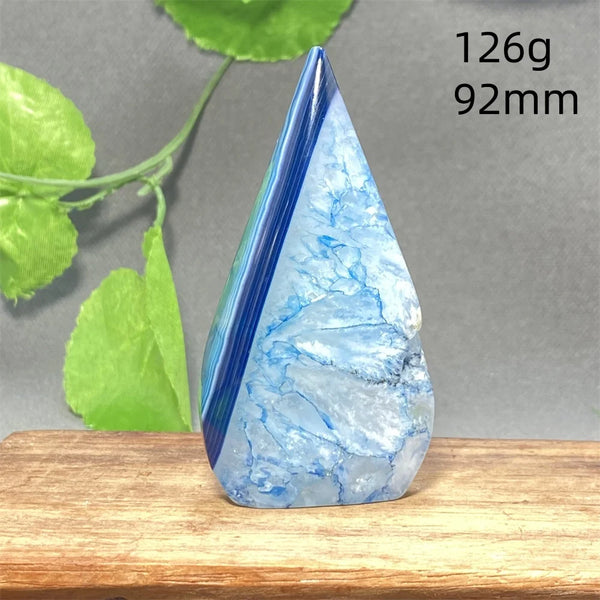 Blue Striped Agate Torch-ToShay.org