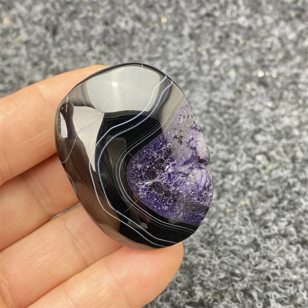 Purple Black Amethyst Agate-ToShay.org