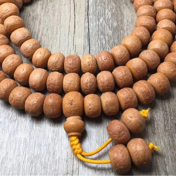 Yellow Phoenix Eye Bodhi Mala-ToShay.org