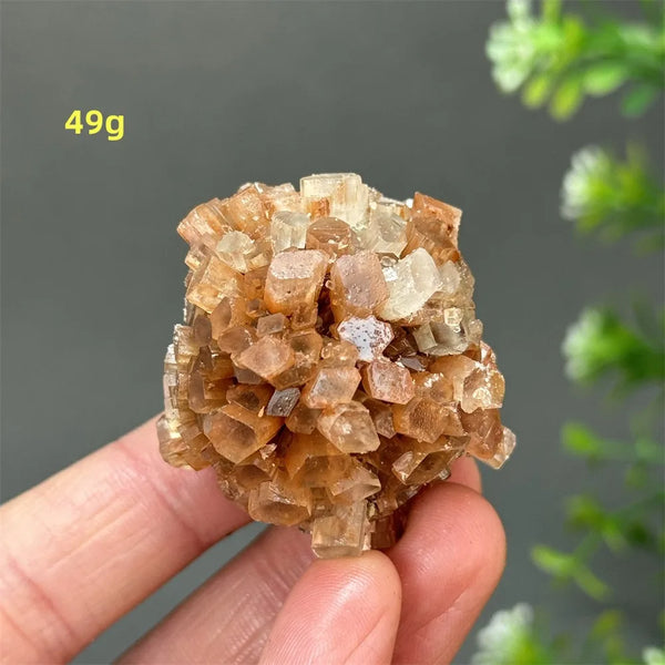 Orange Aragonite Crystal Cluster-ToShay.org