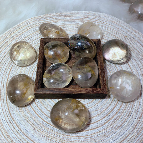 Smokey Quartz Palm Stones-ToShay.org