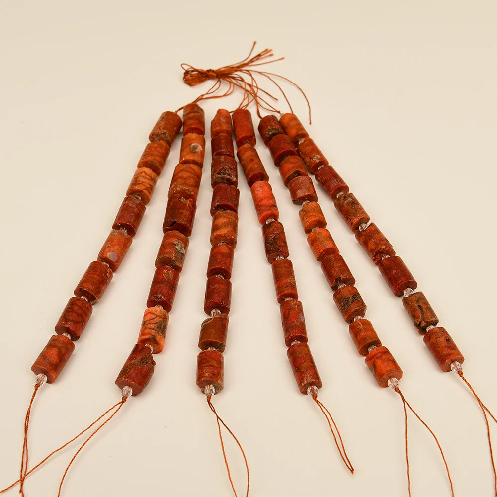 Red Orange Coral Beads-ToShay.org