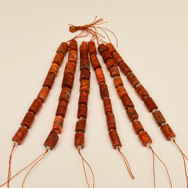 Red Orange Coral Beads-ToShay.org