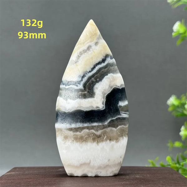 White Fluorite Agate Flame-ToShay.org