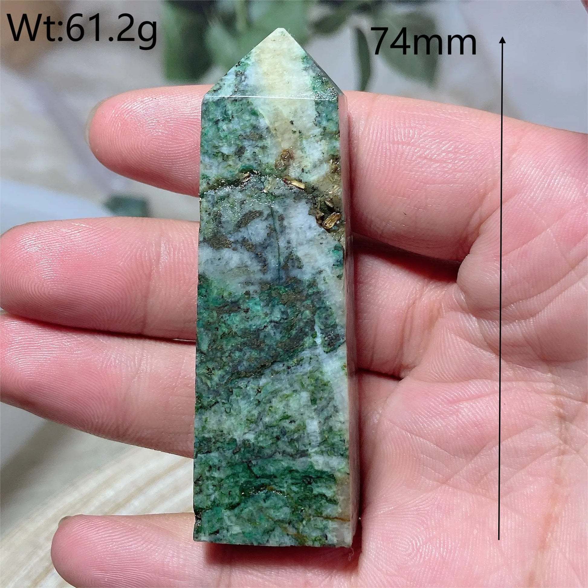Blue Dioptase Pyrite Tower-ToShay.org