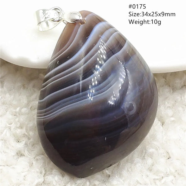 Grey Lace Agate Pendant-ToShay.org