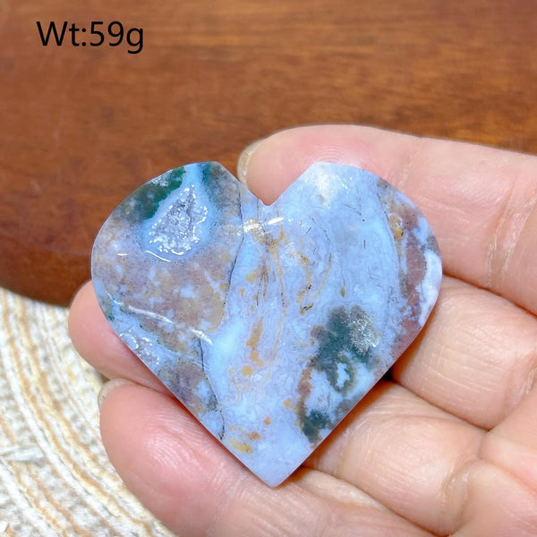 Green Moss Agate Heart-ToShay.org