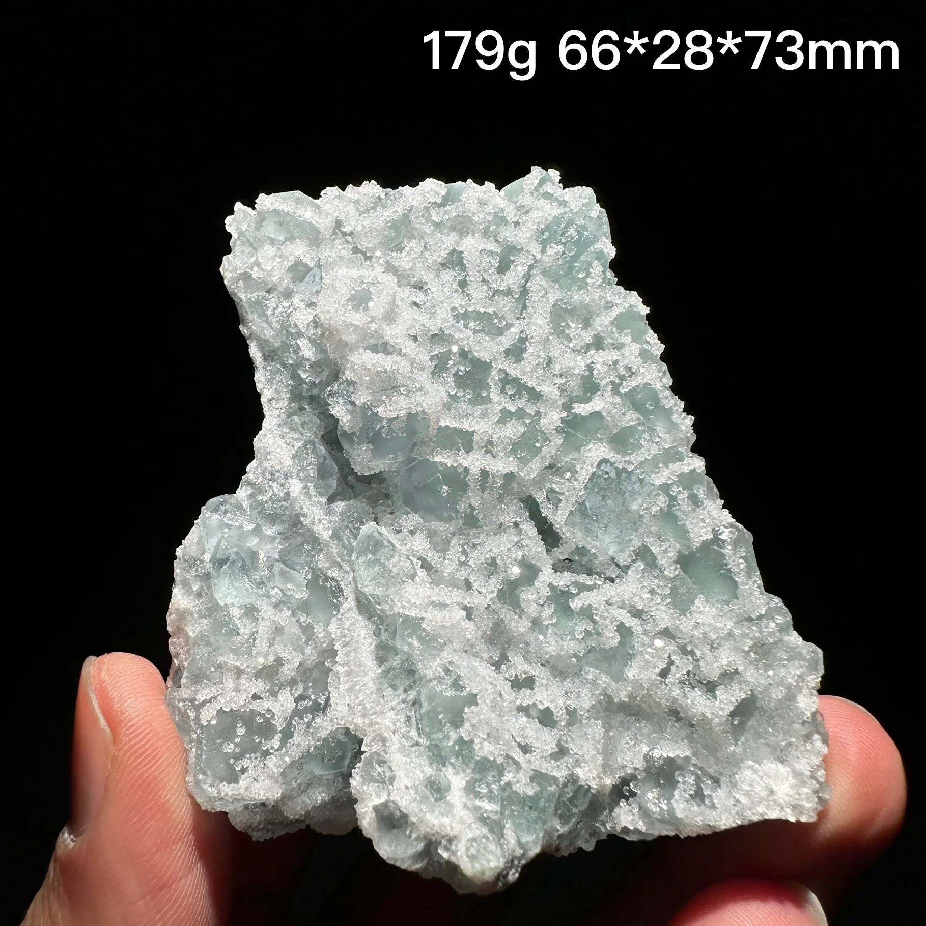 Green Sugar Fluorite Cluster-ToShay.org