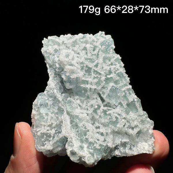 Green Sugar Fluorite Crystal-ToShay.org