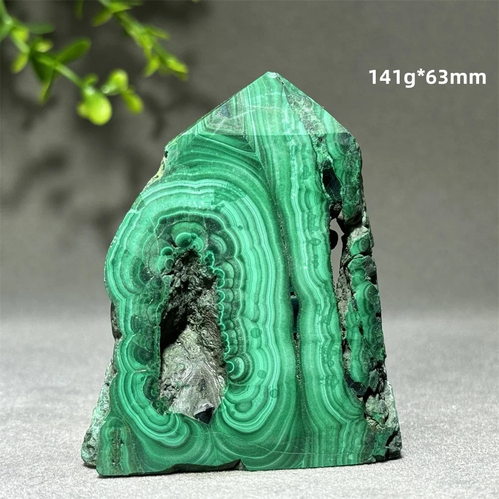 Blue Chrysocolla Malachite Point-ToShay.org