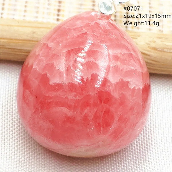 Red Rhodochrosite Pendant-ToShay.org