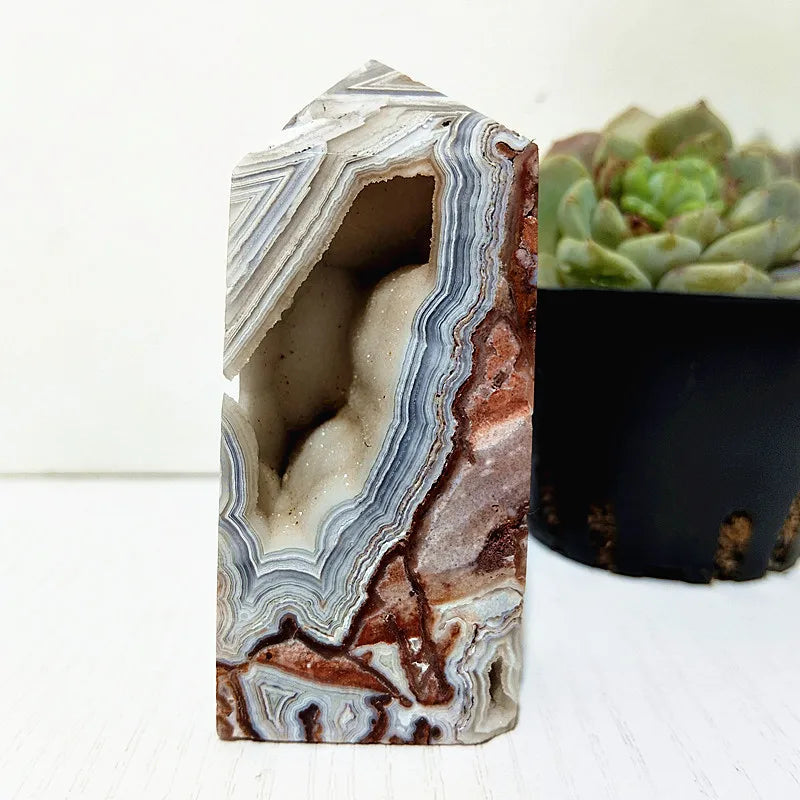 Red Lace Agate Tower-ToShay.org