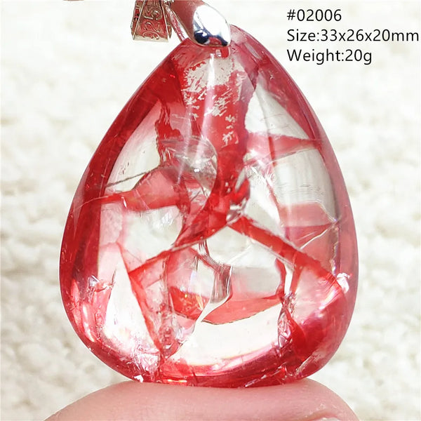 Red Limonite Quartz Pendant-ToShay.org