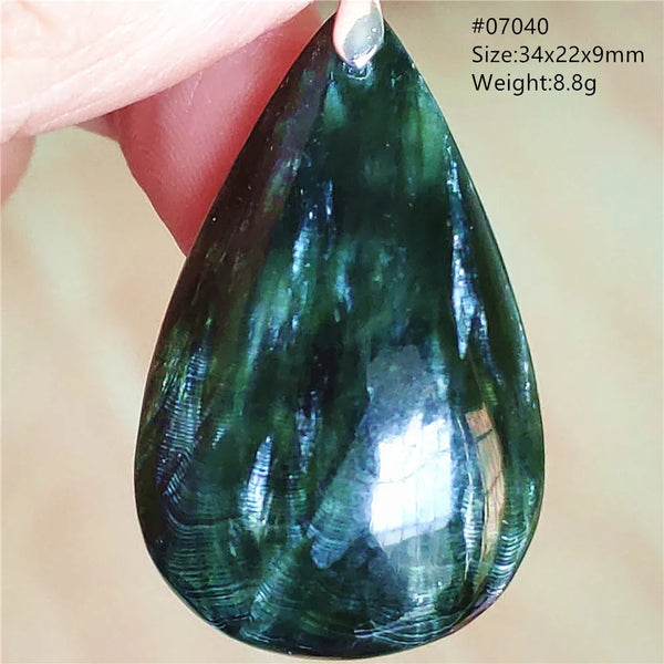 Green Seraphinite Pendant-ToShay.org