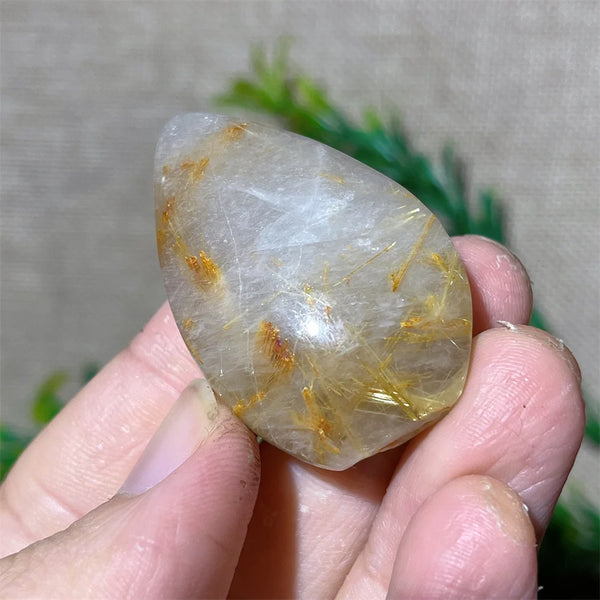 Gold Rutile Quartz Pendant-ToShay.org