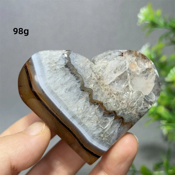 Red Striped Agate Heart-ToShay.org