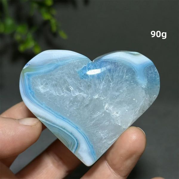 Blue Agate Heart-ToShay.org