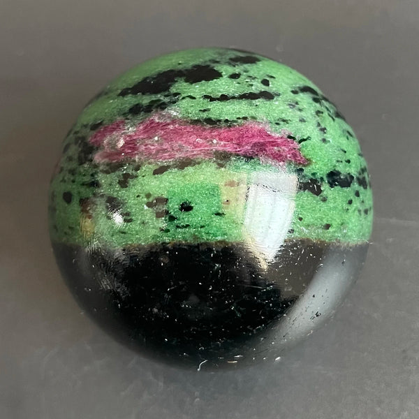 Green Ruby Zoisite Ball-ToShay.org