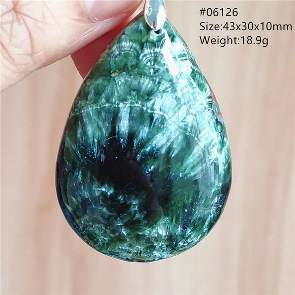 Green Seraphinite Pendant-ToShay.org