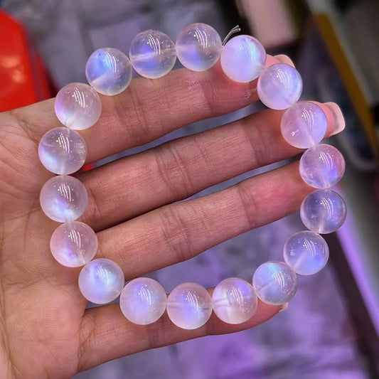 Blue Moonstone Bead Bracelet-ToShay.org