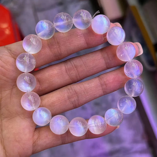 Blue Moonstone Bead Bracelet-ToShay.org