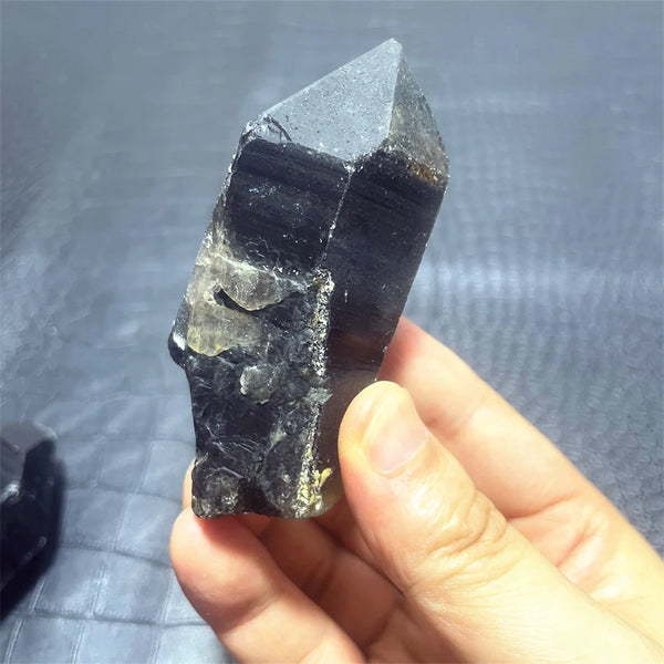 Black Smoky Quartz Crystal-ToShay.org