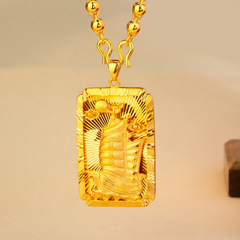 Gold Sailing Pendant-ToShay.org
